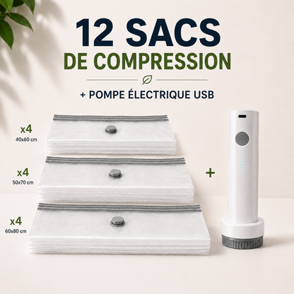 BELIZAL PACKORA™ Pro — Pack de Compression Sous-Vide + Pompe Électrique Sans Fil
