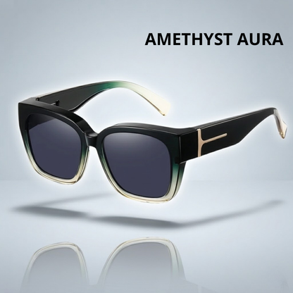 Lunettes de soleil couvrantes femme compatibles avec lunettes de vue