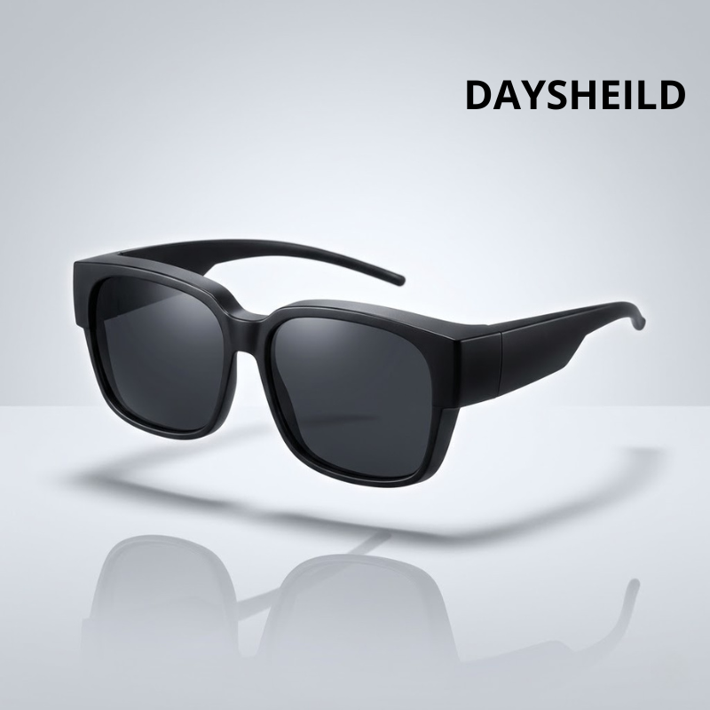 Lunettes de soleil polarisées à porter sur des lunettes de vue