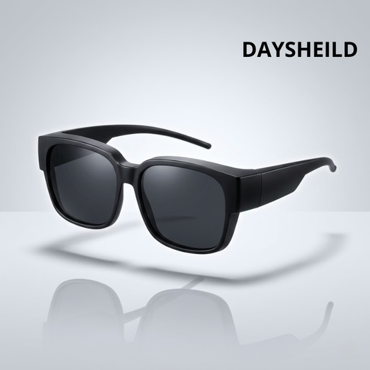 Lunettes de soleil polarisées à porter sur des lunettes de vue