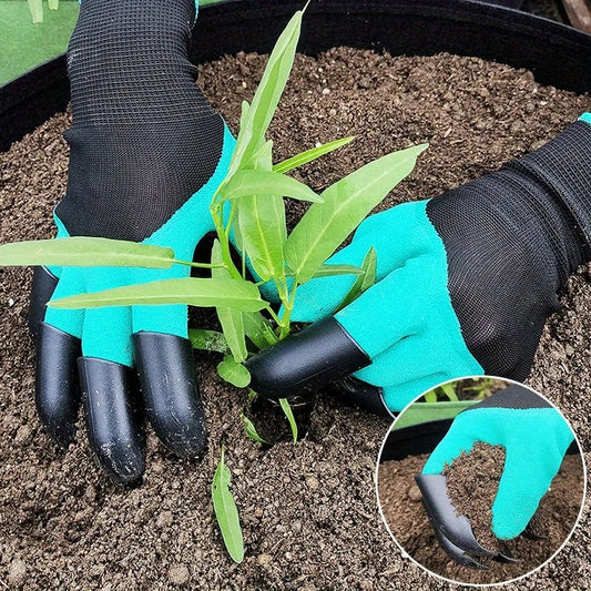 Gants de Jardinage à Griffes — Creuse, Plante, Désherbe sans Effort