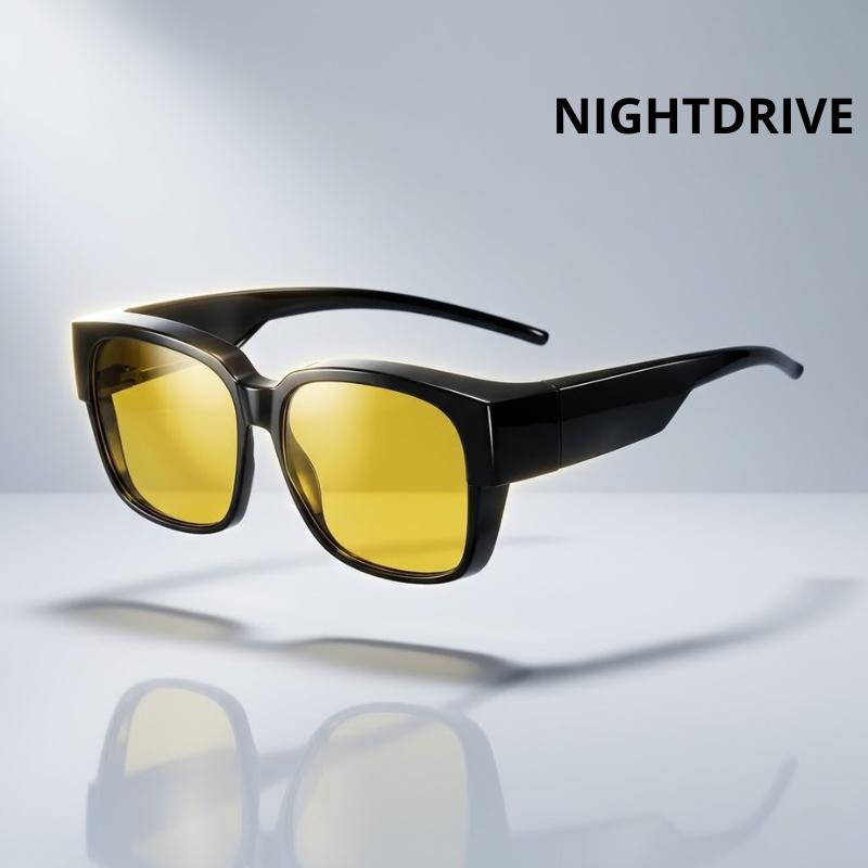 Sur-lunettes polarisées anti-reflets pour conduite et extérieur