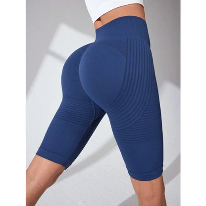 Short de Yoga 3D taille haute