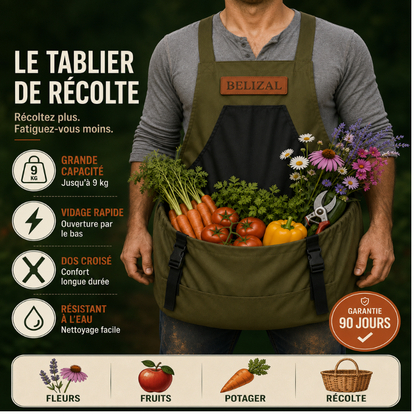 Le Tablier Récolte-Éclair — Système de Vidange Instantanée